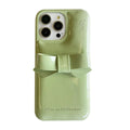 Candy Color Cute Bowknot Phone Case For iPhone