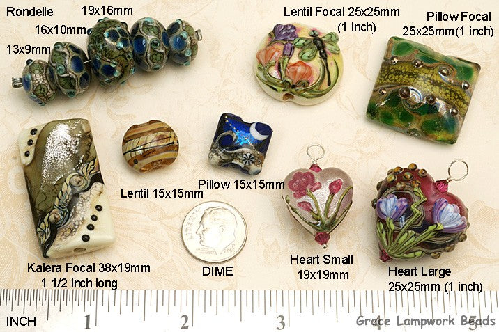 10204801 - Seven Sable Celestial Rondelle Beads